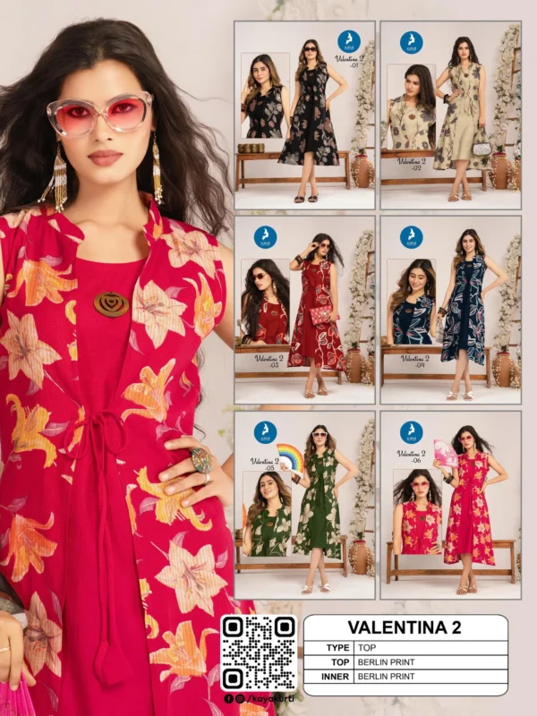 Launching Kaya Velentina Vol 2 Berlin Printed Kurti Collection Wholesale 2026