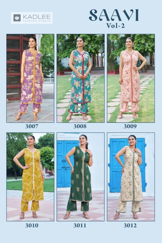 Latest Kadlee Savi Vol 2 Rayon Printed Kurti With Bottom Collection Wholesale 2026