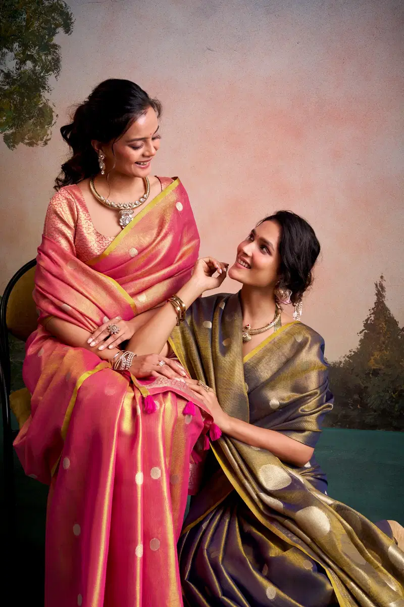 Rajpath Anvika Dollar Tissue Silk Party Wear Saree Collection Wholesale