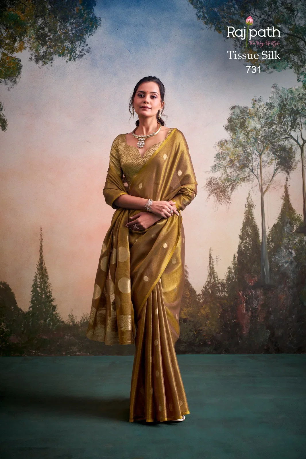 Stylish Rajpath Anvika Dollar Tissue Silk Party Wear Saree Collection Wholesale 2026
