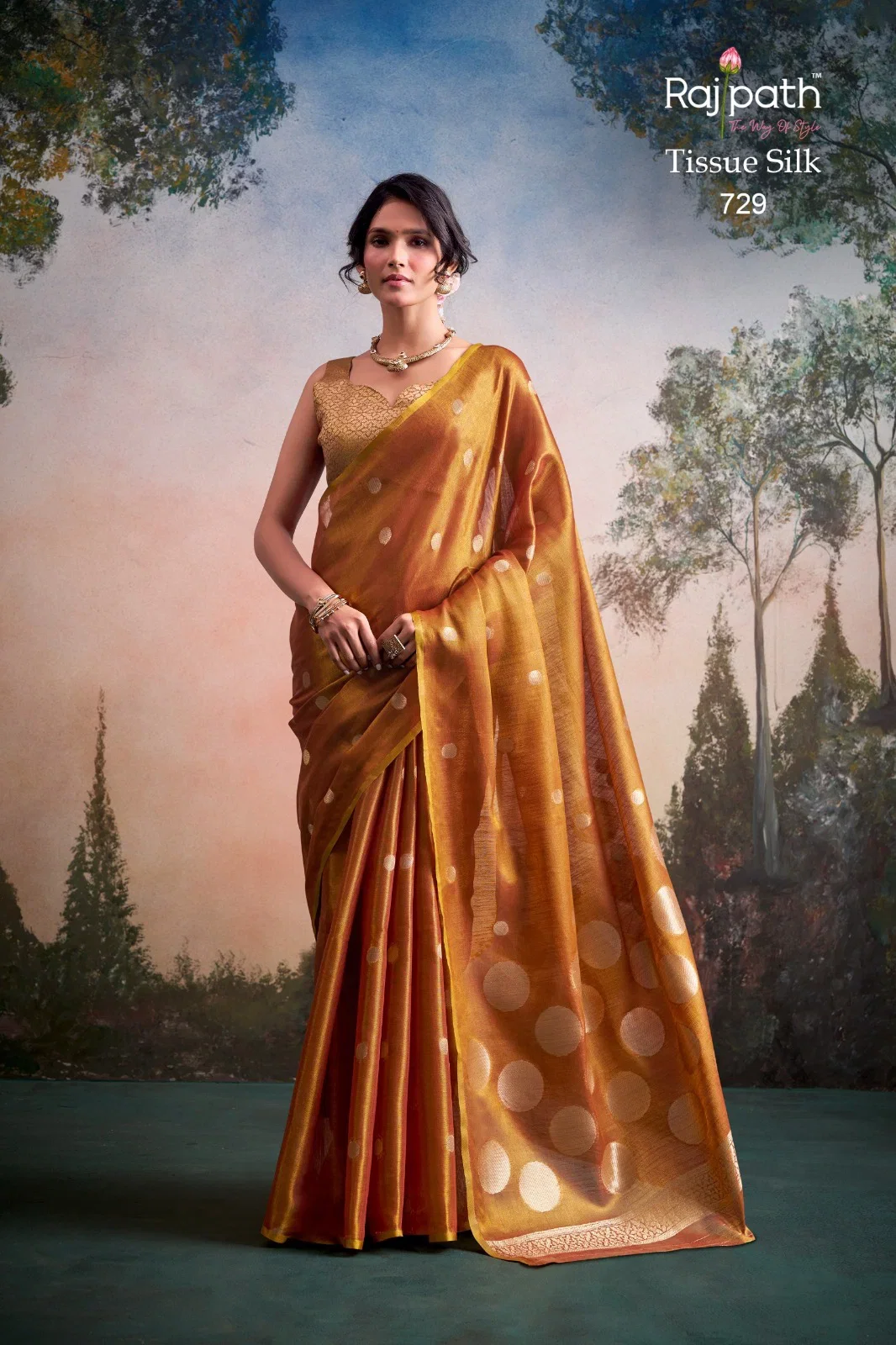 Stylish Rajpath Anvika Dollar Tissue Silk Party Wear Saree Collection Wholesale 2026