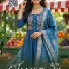 Princess New Sanshkari Mal Chanderi Anarkali Kurti Set Collection Wholesale