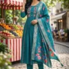 Buy Princess New Sanshkari Mal Chanderi Anarkali Kurti Set Collection Wholesale 2026
