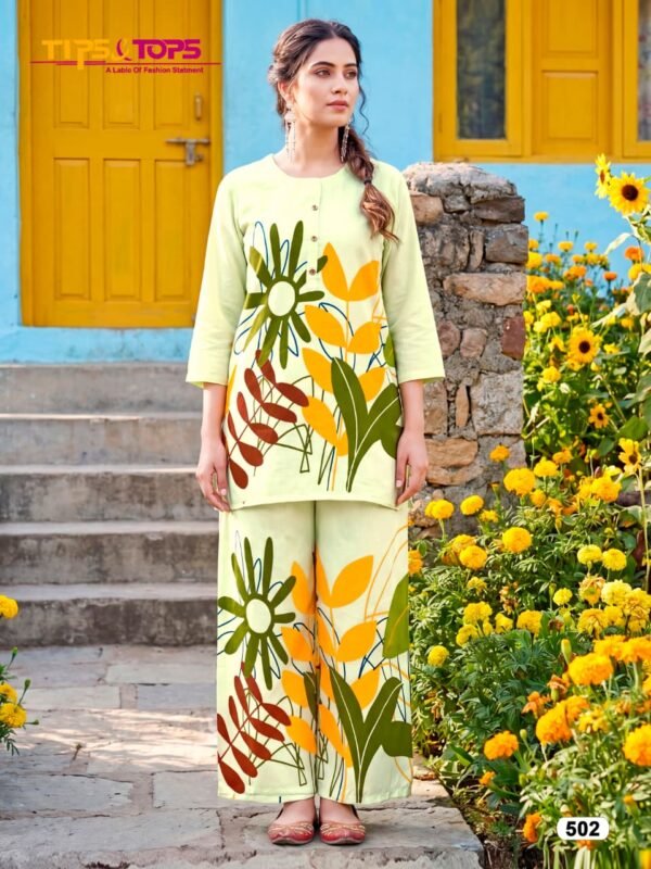 Launching Tips And Tops Summer Beauty Vol 5 Rayon Printed Co Ord Set Collection Wholesale 2026