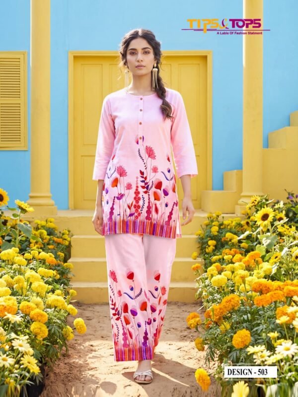 Launching Tips And Tops Summer Beauty Vol 5 Rayon Printed Co Ord Set Collection Wholesale 2026