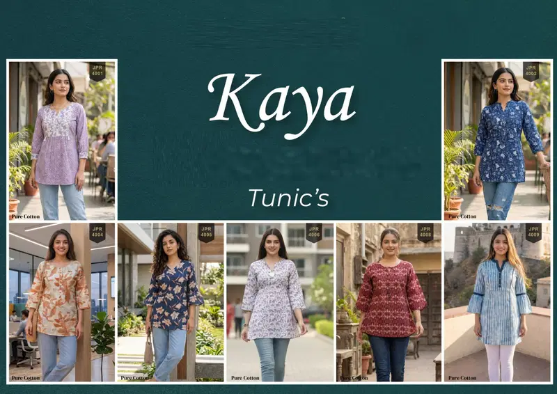 Stylish Trendy Kaya Cambric Cotton Jaipuri Printed Short Top Collection Wholesale 2026