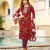 Buy Mystic 9 Roshani Vol 1 Premium Quality Cambric Cotton on Straight Kurta With Bottom And Dupatta Wholesale 2026