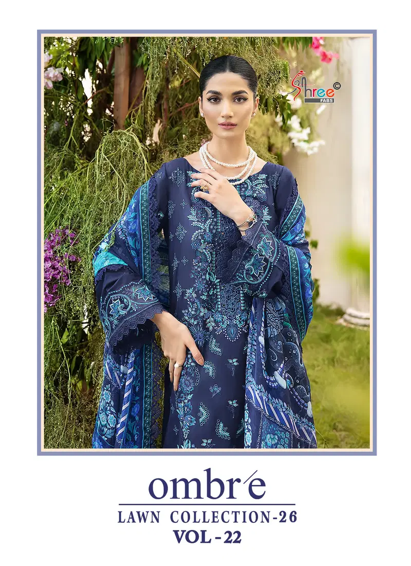 Shree Ombre Lawn Collection 26 Vol 22 Cotton Dupatta Cotton Salwar Kameez Wholesale