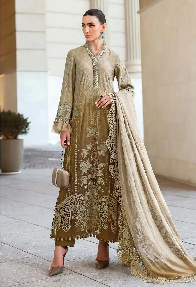 Deepsy Maria B Premium Embroidered E To I Cotton Dupatta Cotton Salwar Kameez Wholesale