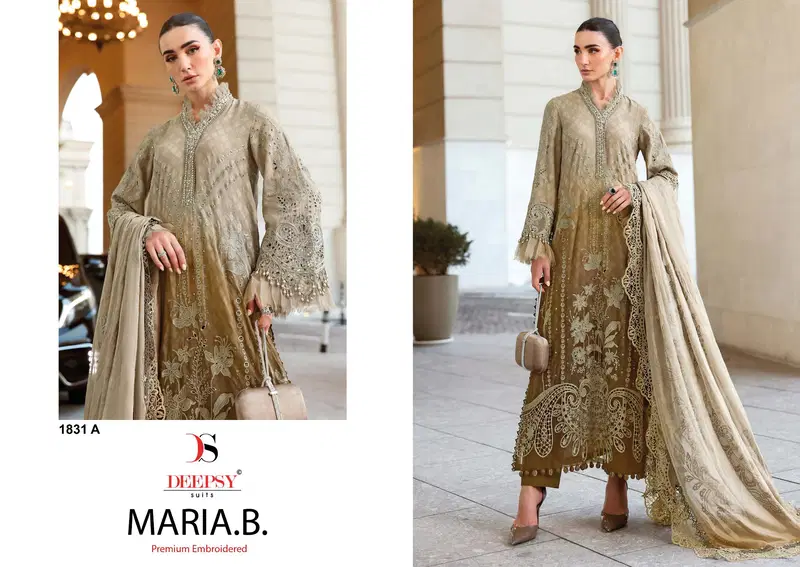 Beautiful Deepsy Maria B Premium Embroidered E To I Cotton Dupatta Cotton Salwar Kameez Wholesale 2026
