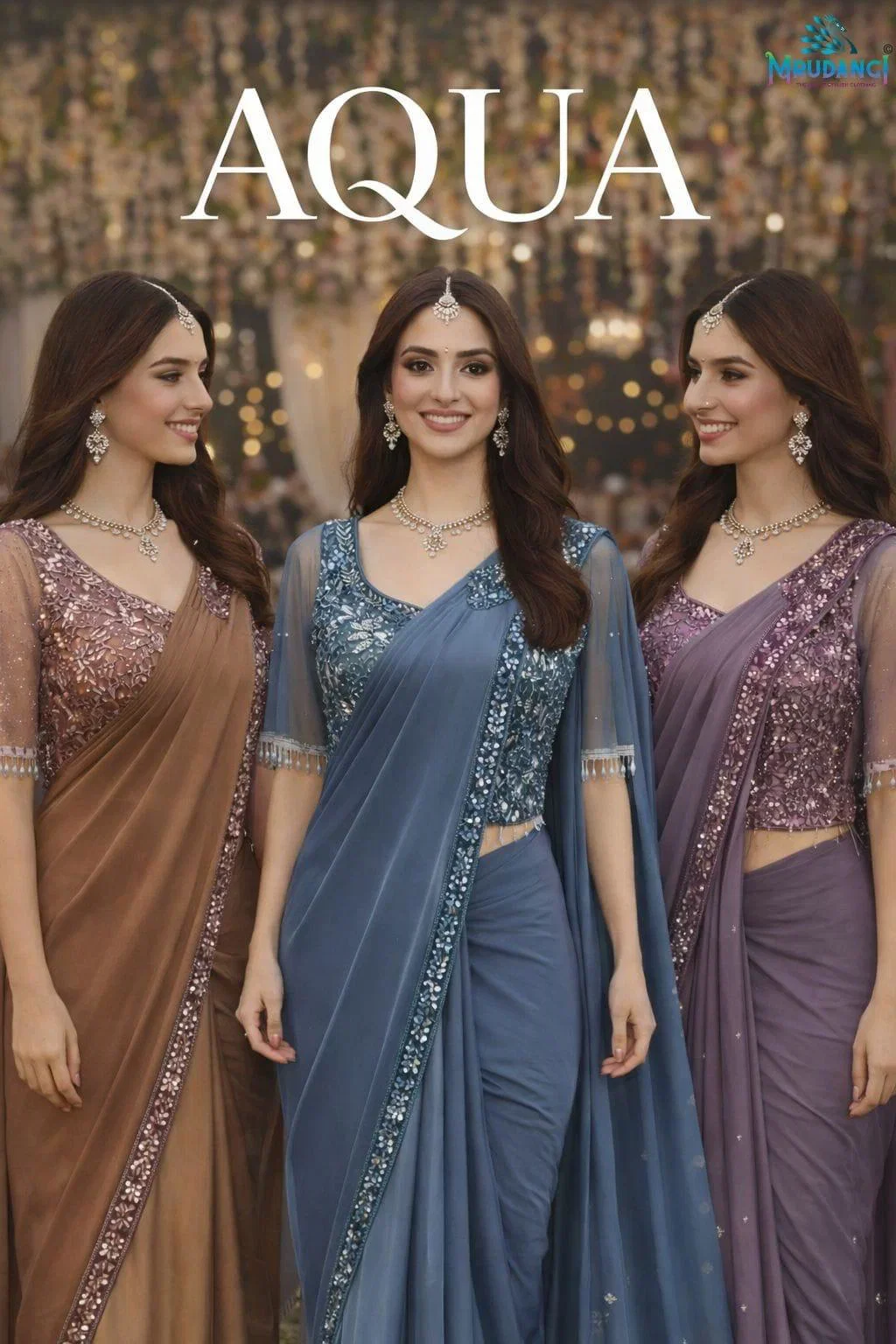 Aqua 66681 To 66683 Premium Lycra Ready To Wear Designer Saree Collection Wholesale