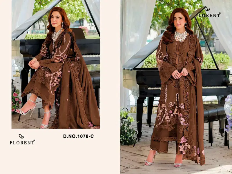 Beautiful Florent 1078 A To D Cotton With Embroidery Pakistani Salwar Kameez Wholesale 2026