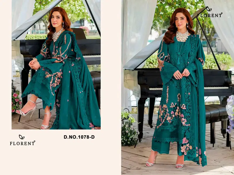 Beautiful Florent 1078 A To D Cotton With Embroidery Pakistani Salwar Kameez Wholesale 2026
