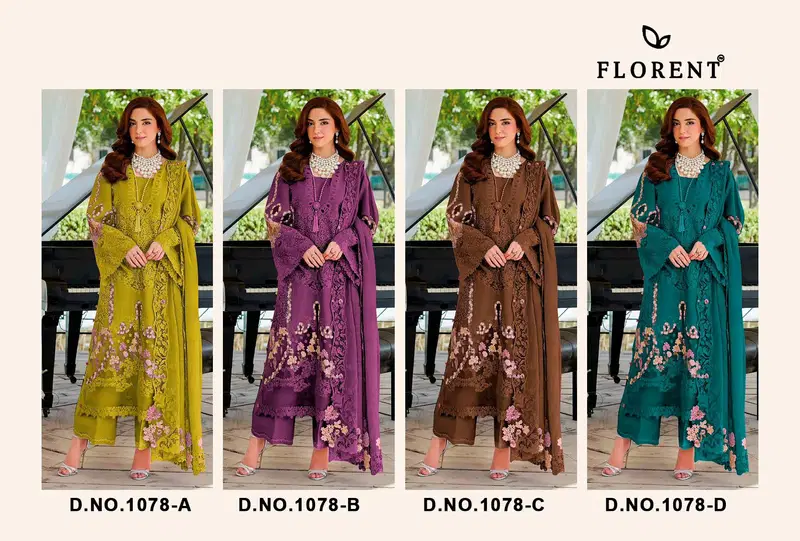 Beautiful Florent 1078 A To D Cotton With Embroidery Pakistani Salwar Kameez Wholesale 2026