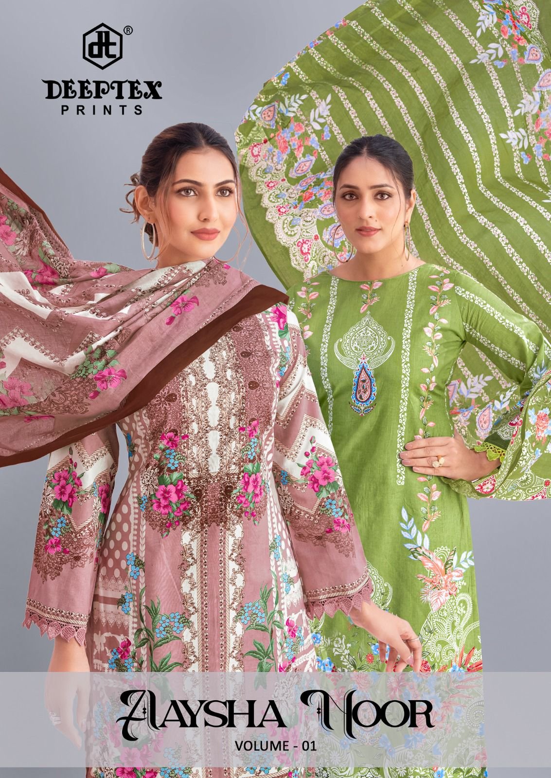 Deeptex Aaysha Noor Vol 1 Cotton Printed Dress Material Collection Wholesale