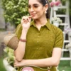 Mittoo Charvi Cotton Boring Work Fancy Top With Bottom Collection Wholesale