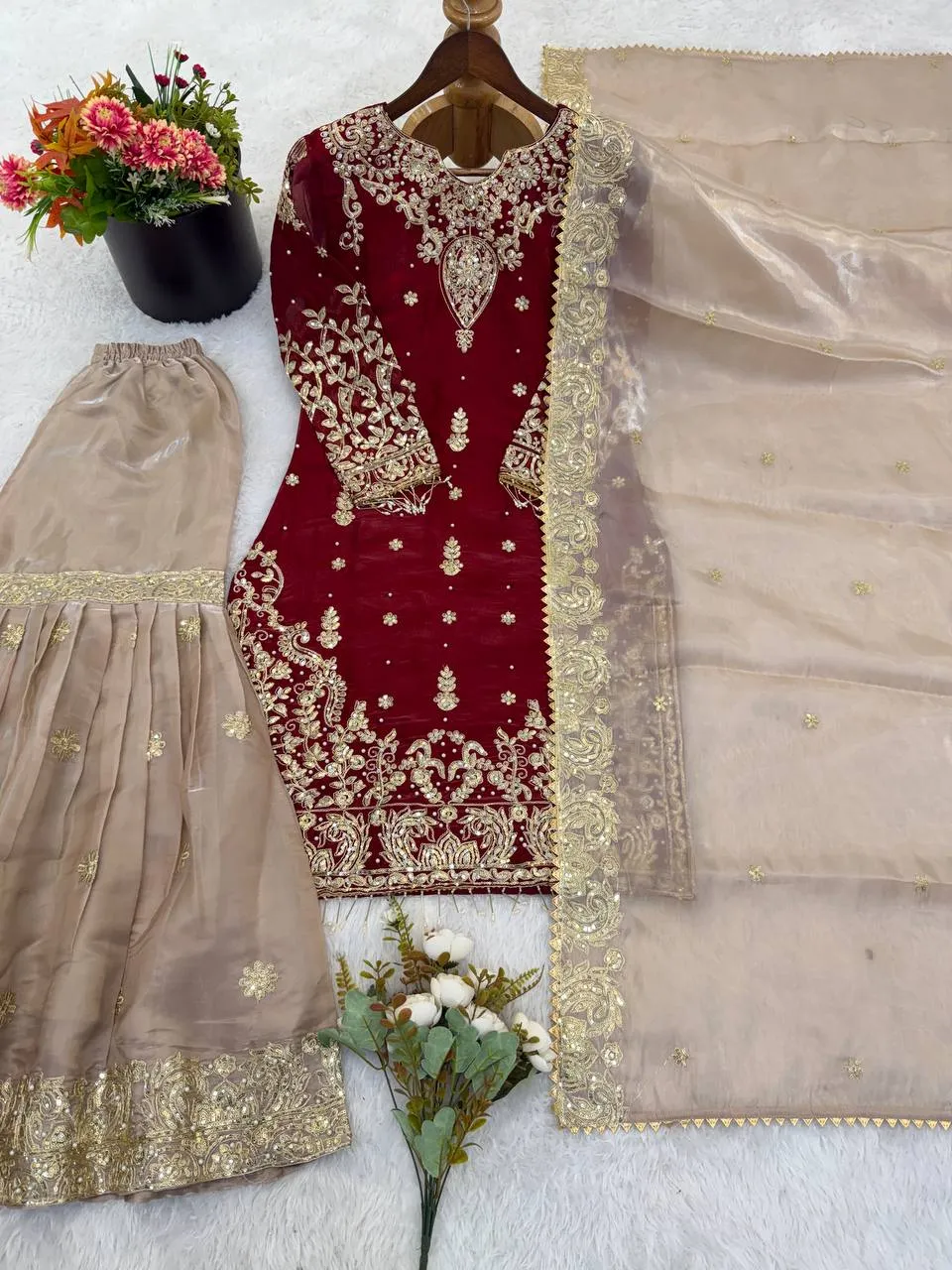 Latest Sabina 1702 Gmy Silk Embroidery Party Wear Sharara Suit Wholesale 2026