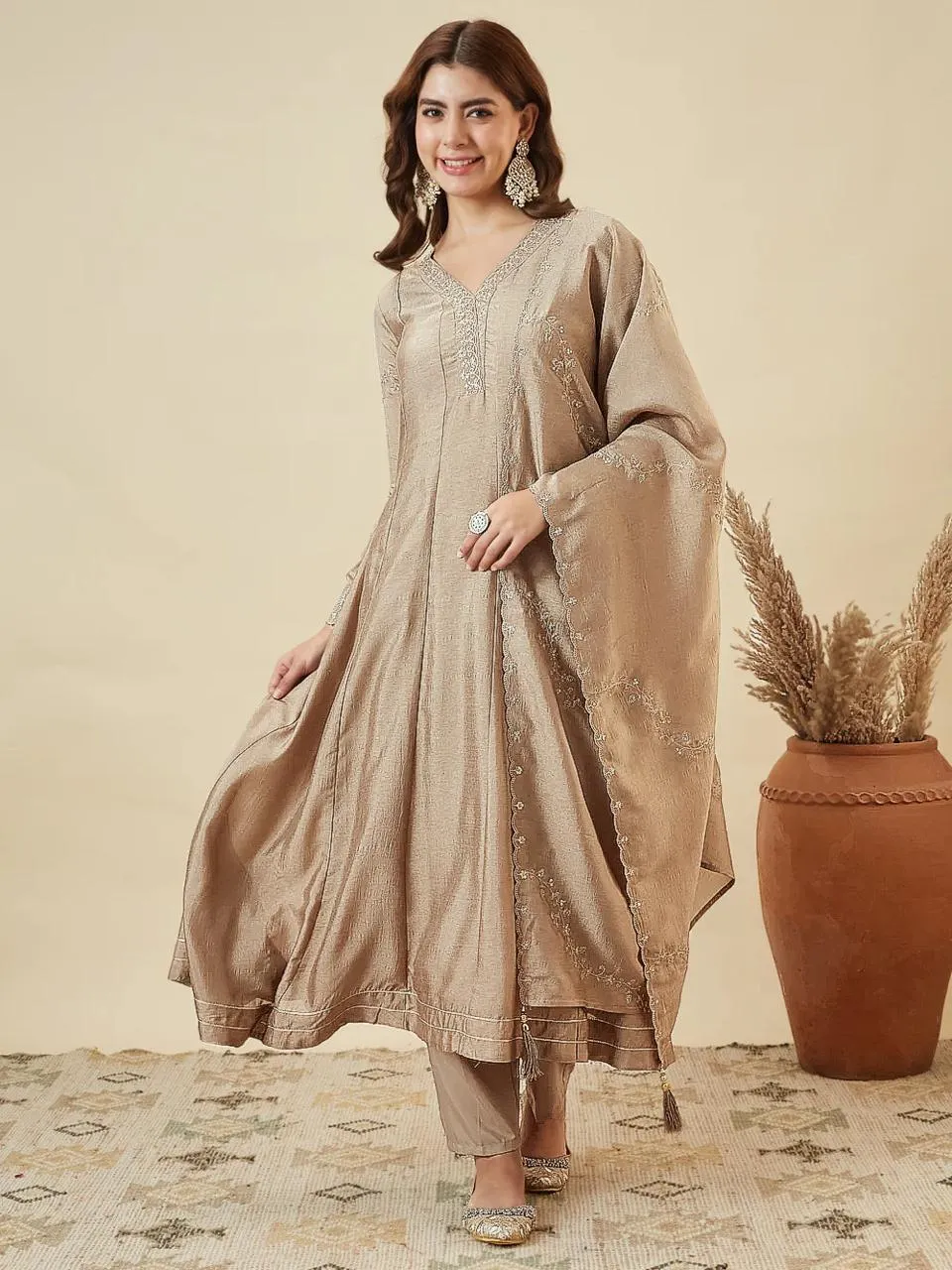 Launching Beauty J 1017 Vichhitra Silk Anarkali Suit Wholesale Online Surat 2026