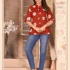 Buy DLA Vidhya Cotton Print Short Top Tunic Wholesale Surat 2026
