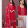 Buy DLA NAZAKAT Roman Silk Readymade Dress Wholesale Surat 2026