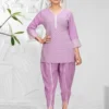 Latest AEA 238 Rayon Schiffli Work Dhoti Style Co Ord Set Wholesale 2026