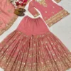 Beautiful NFD 5060 Crunchy Silk Kurta Sharara Pakistani Dress Wholesale Surat 2026
