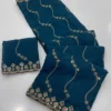Stylish KRT Star Embroidered Sequins Work Georgette Saree Wholesale Surat 2026