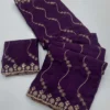 Stylish KRT Star Embroidered Sequins Work Georgette Saree Wholesale Surat 2026