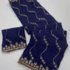 Stylish KRT Star Embroidered Sequins Work Georgette Saree Wholesale Surat 2026