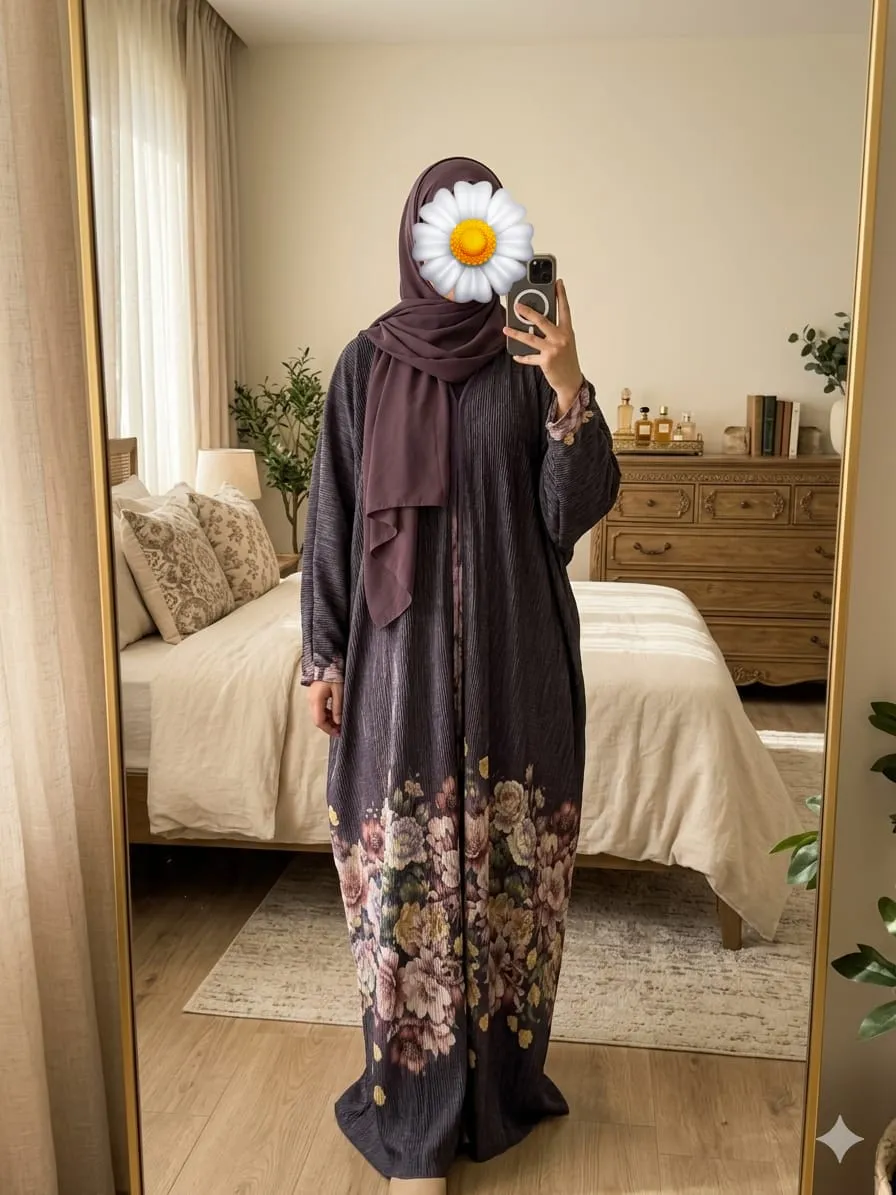 Burkha Crush Printed Kaftan Abaya Hijab Wholesale Online Surat