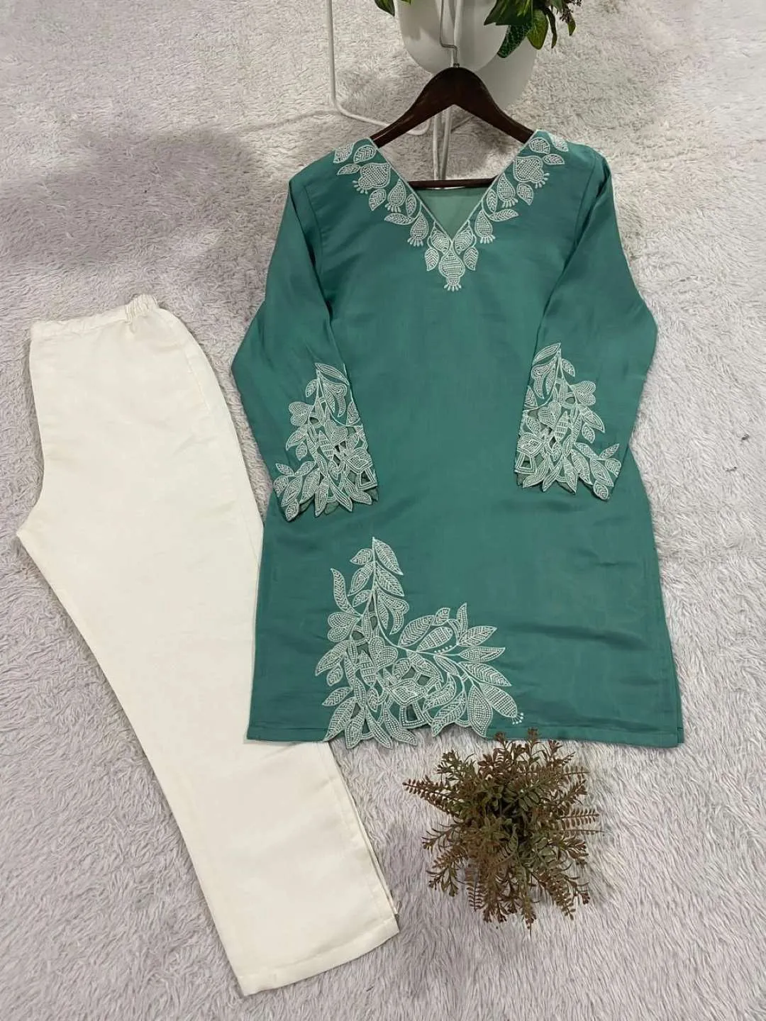BV 461 Cotton Embroidery Wholesale Two Piece Sets Surat 2026