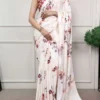 WMN 7016 Satin Silk Printed Saree Wholesale Surat