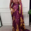 Buy WMN 7016 Satin Silk Printed Saree Wholesale Surat 2026