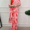 WMN 7005 Satin Silk Floral Print Surat Saree Wholesale Market