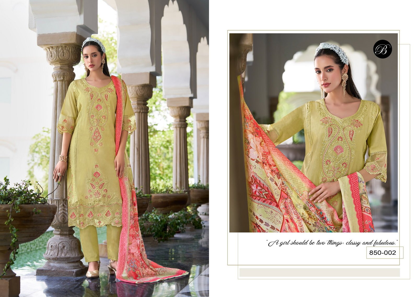 Beautiful Belliza Jade Ombre Zoya Vol 2 Lawn Cotton With Embroidery Dress Material Wholesale 2026