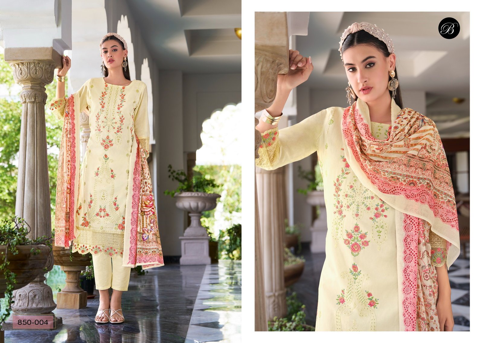 Beautiful Belliza Jade Ombre Zoya Vol 2 Lawn Cotton With Embroidery Dress Material Wholesale 2026