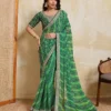 Kiara Georgette Laheriya Bandhej Festival Saree Wholesale Surat
