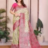 Kiara Saptapadi1 Pashmina Silk Kashmiri Zari Weaving Saree Wholesale Surat