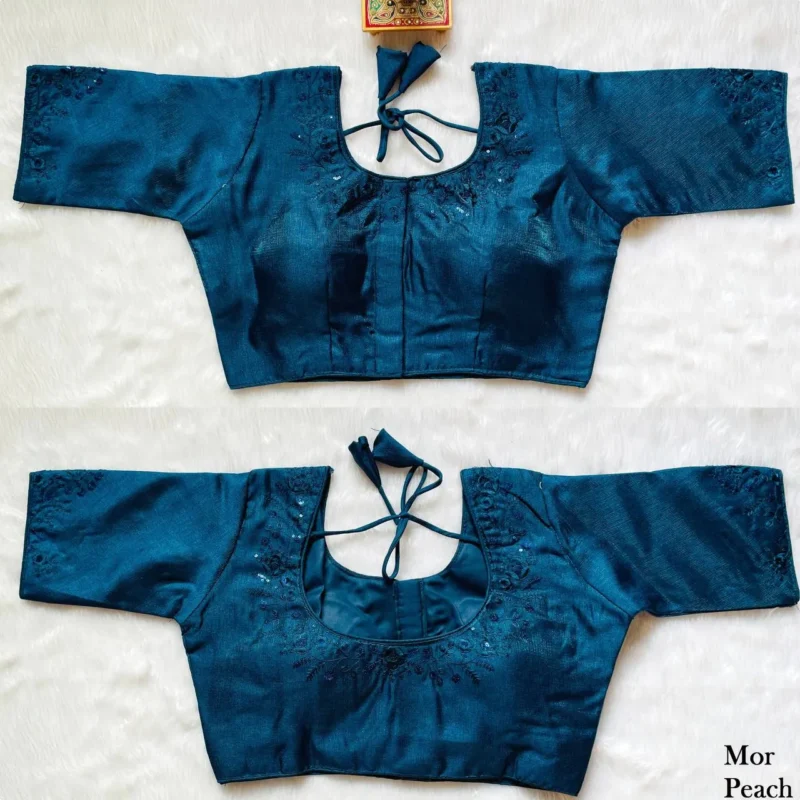 Launching Mrunal 293 Kalki Milan Silk Embroidery Festival Readymade Blouse 2026