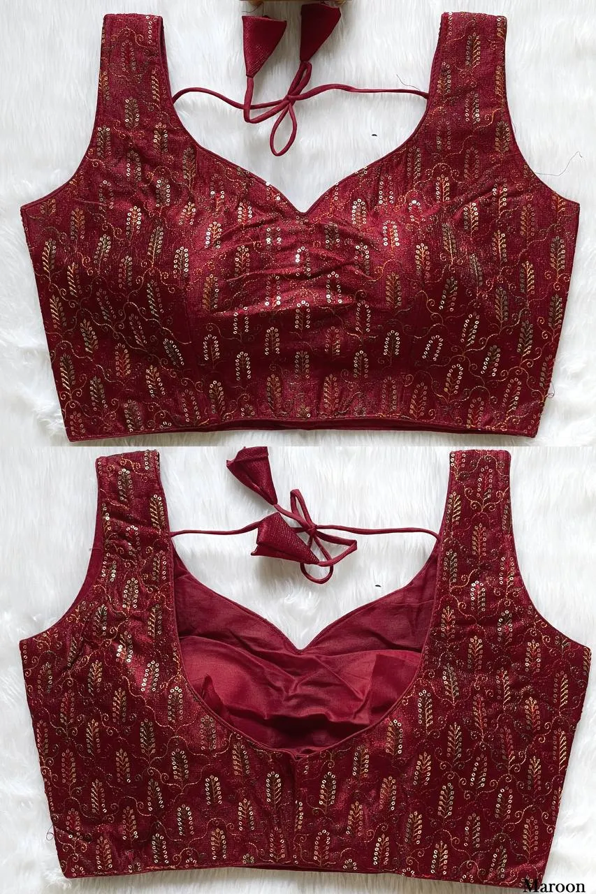 Beautiful Mrunal 301 Kashmiri Tread Work Readymade Blouse 2026