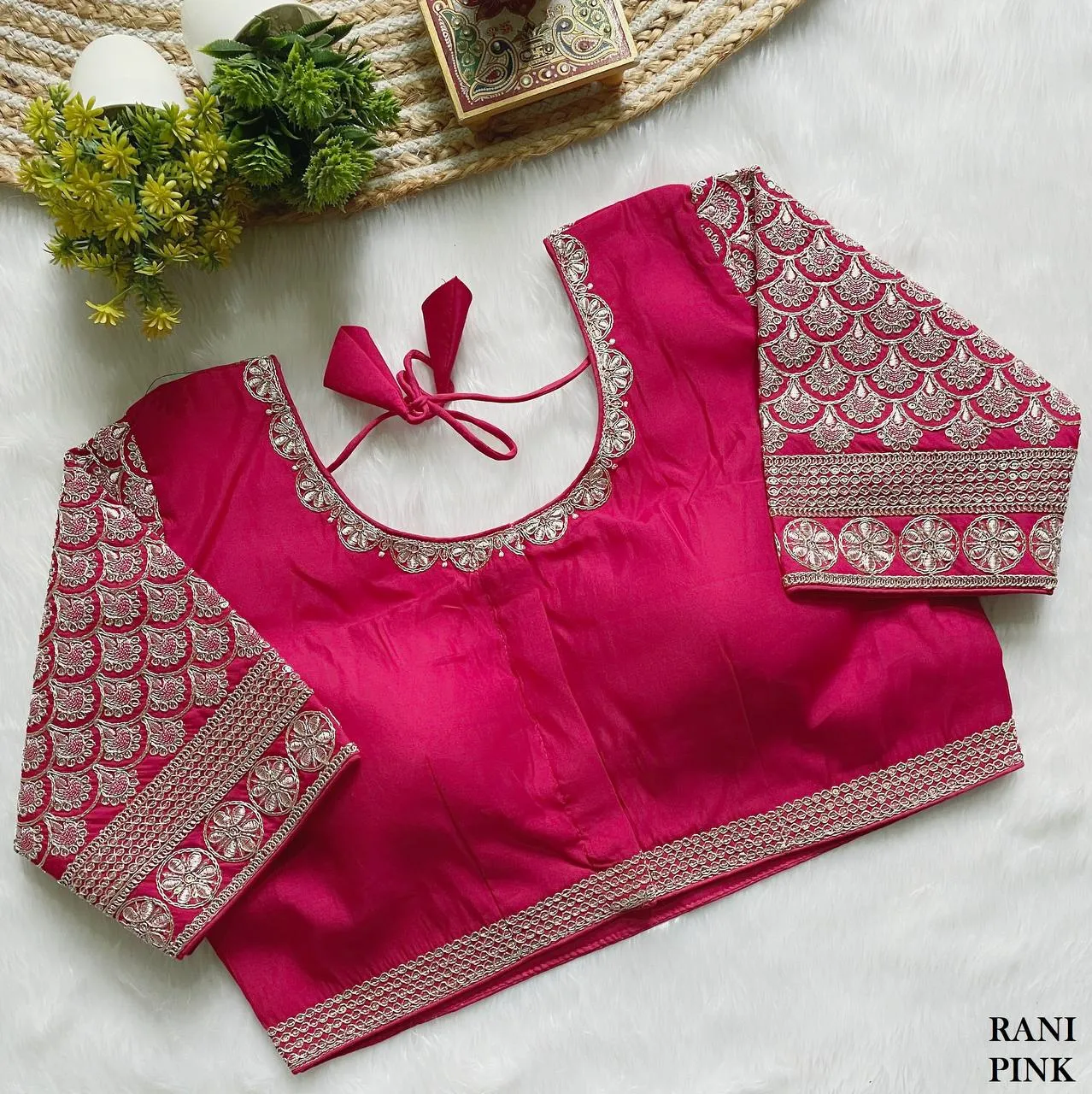 Launching Mrunal 305 Reva Roman Silk Embroidery Party Wear Readymade Blouse 2026