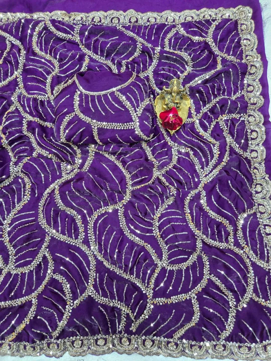 Buy RC1 Chandni Space Silk Original Deeds Work Saree Wholesale Surat 2026