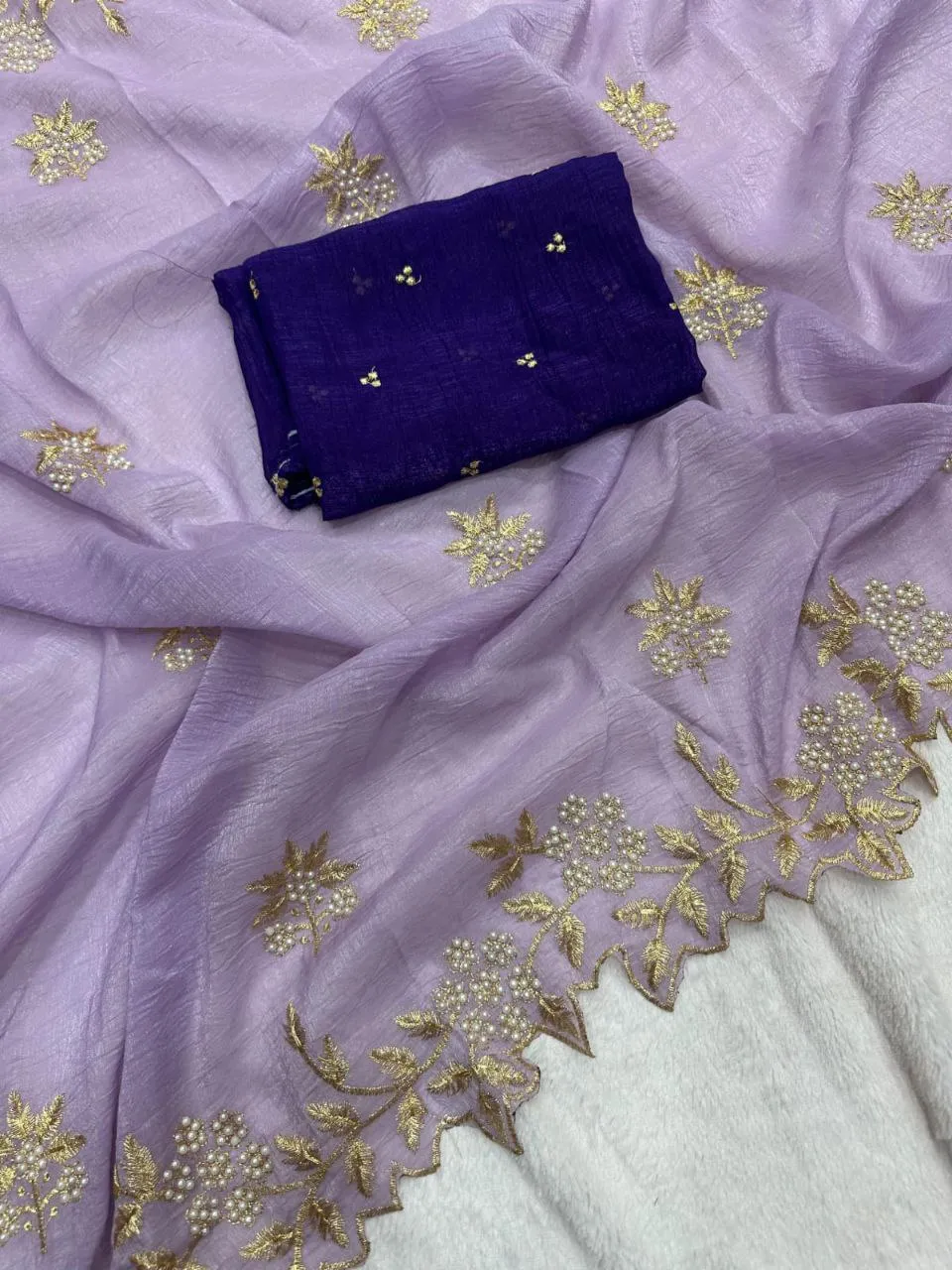 Beautiful RC1 Candy Crush Silk Moti Work Party Wear Saree Wholesale Surat 2026