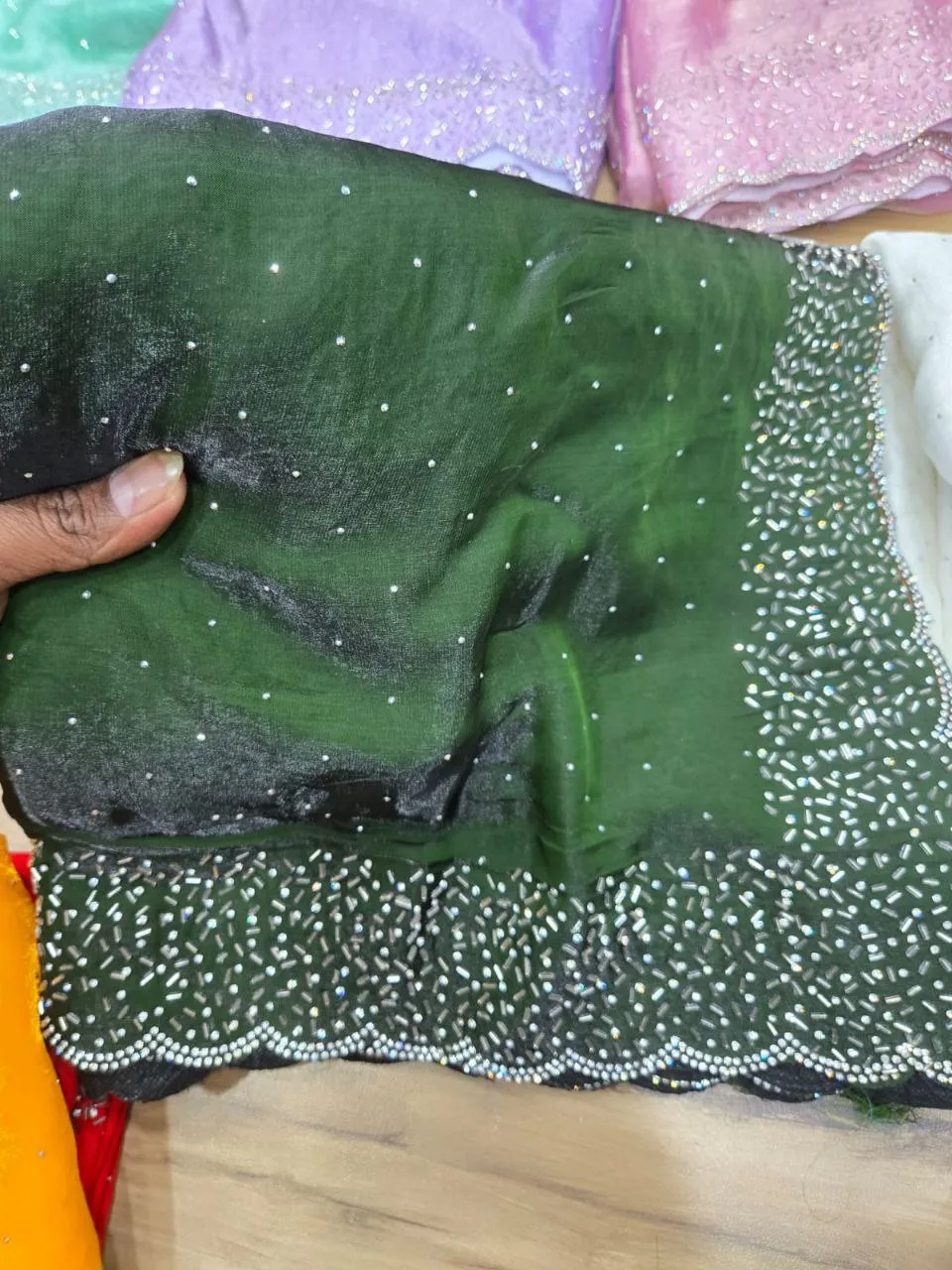 Buy RC1 Space Silk Jarkhan Work Party Wear Saree Wholesale Surat 2026