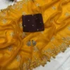 Beautiful RC1 Candy Crush Silk Moti Work Party Wear Saree Wholesale Surat 2026