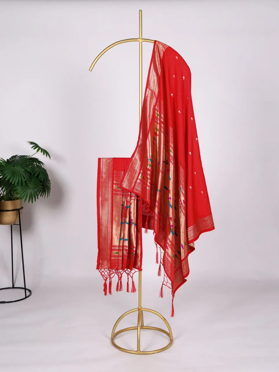 Latest WMN 4003 Jacquard Weaving Zari Work Dupatta Wholesale 2026
