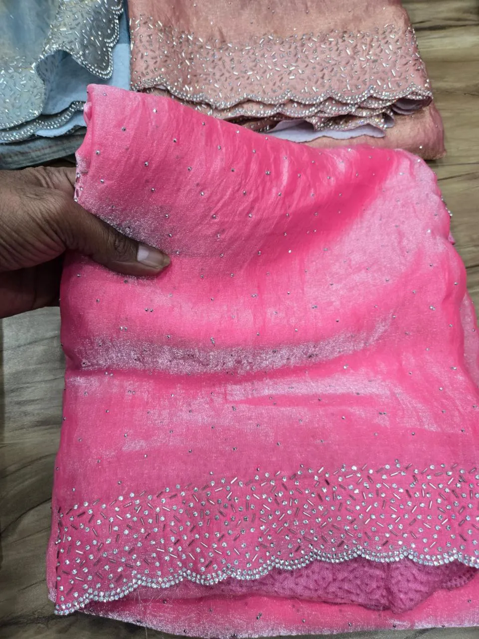 Buy RC1 Space Silk Jarkhan Work Party Wear Saree Wholesale Surat 2026