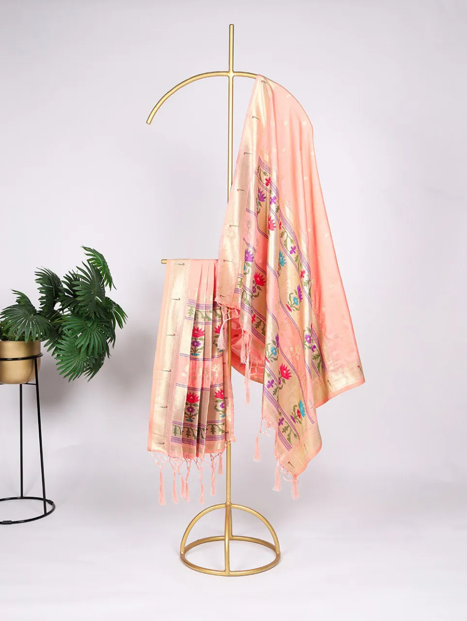 Latest WMN 4003 Jacquard Weaving Zari Work Dupatta Wholesale 2026