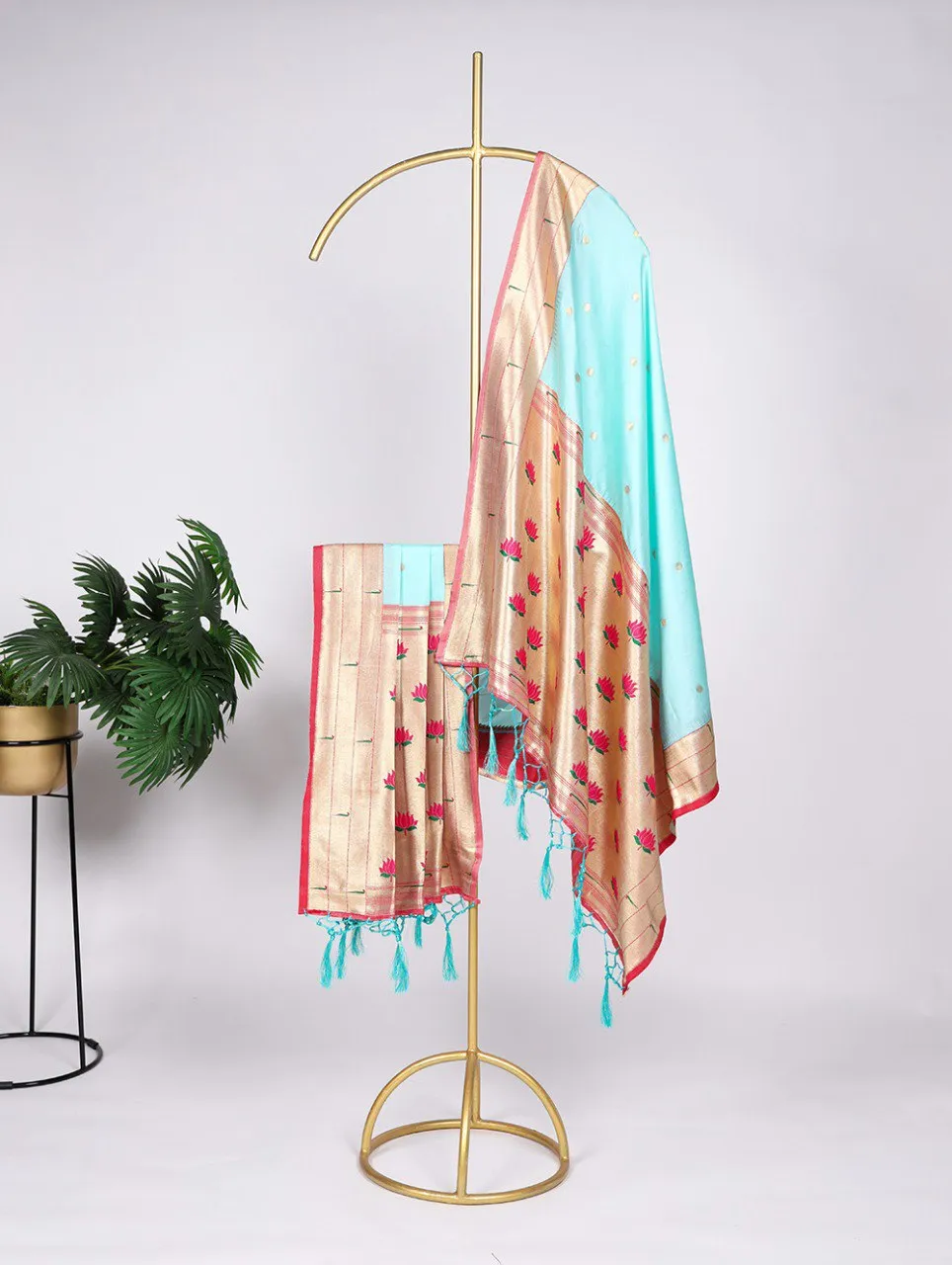 Latest WMN 4003 Jacquard Weaving Zari Work Dupatta Wholesale 2026