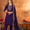 Lila 106 Roman Silk Embroidery Festival Readymade Dress Wholesale